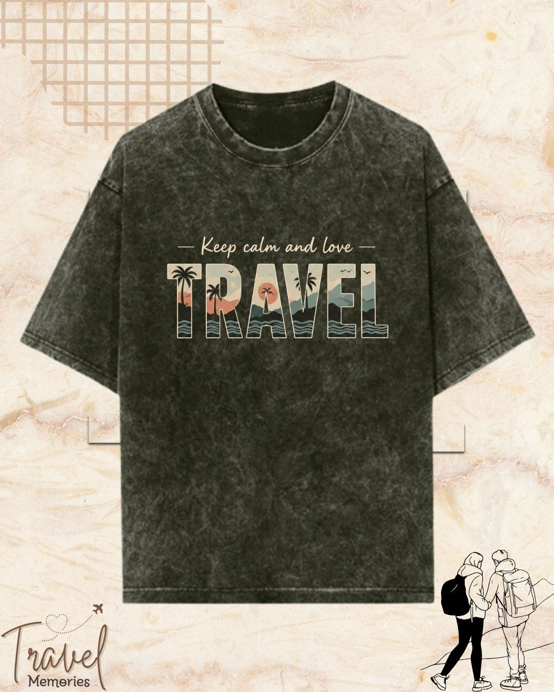 WanderScape Travel Cotton Tshirt