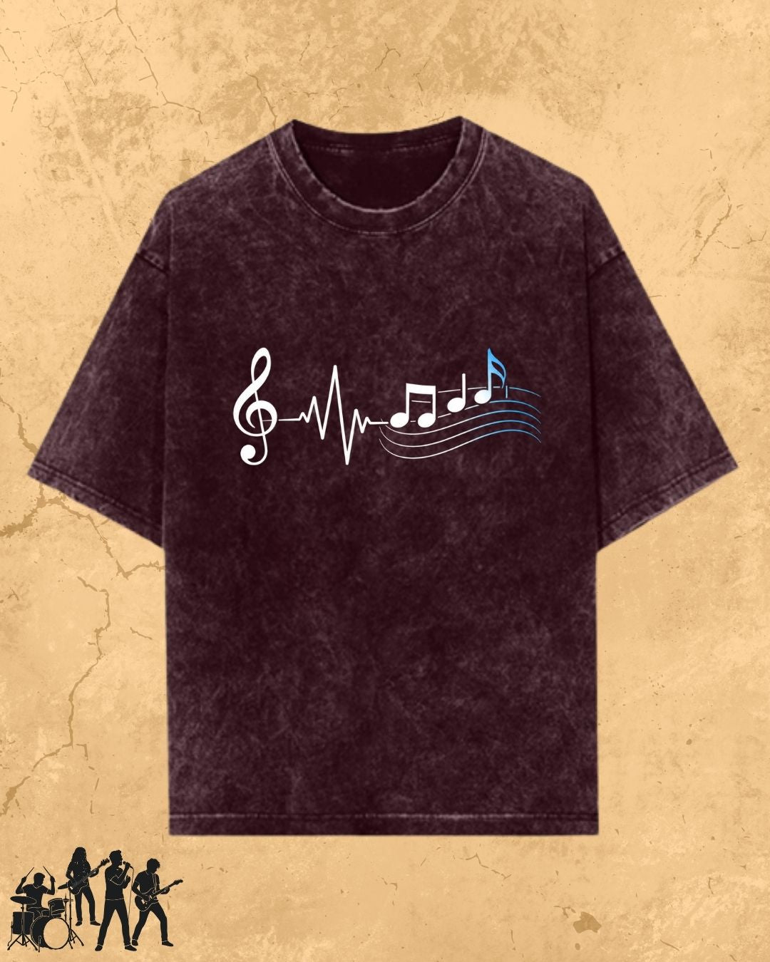 Minimal Music Vibe Cotton Tshirt