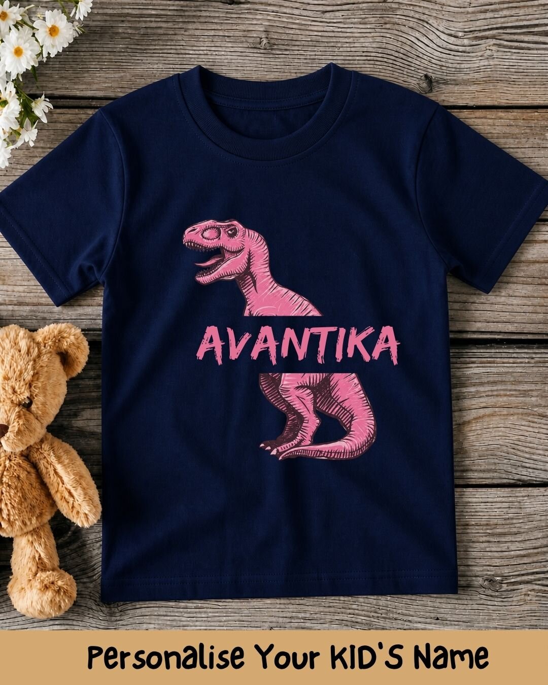 Dinosaur Custom Kid's Cotton Tee