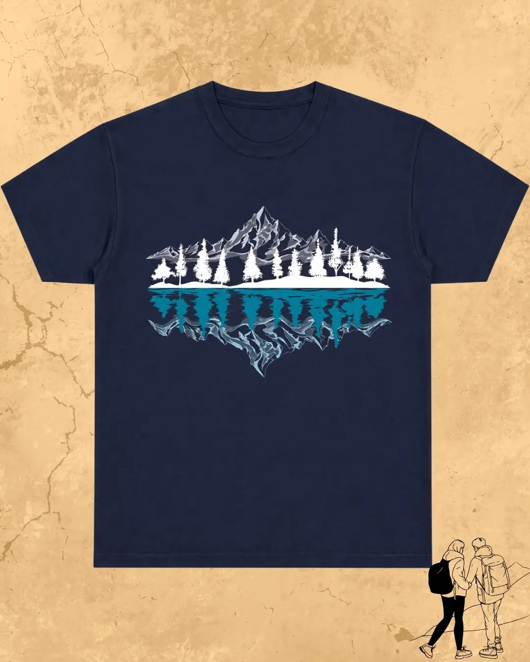 Mountain Reflection Cotton Tshirt