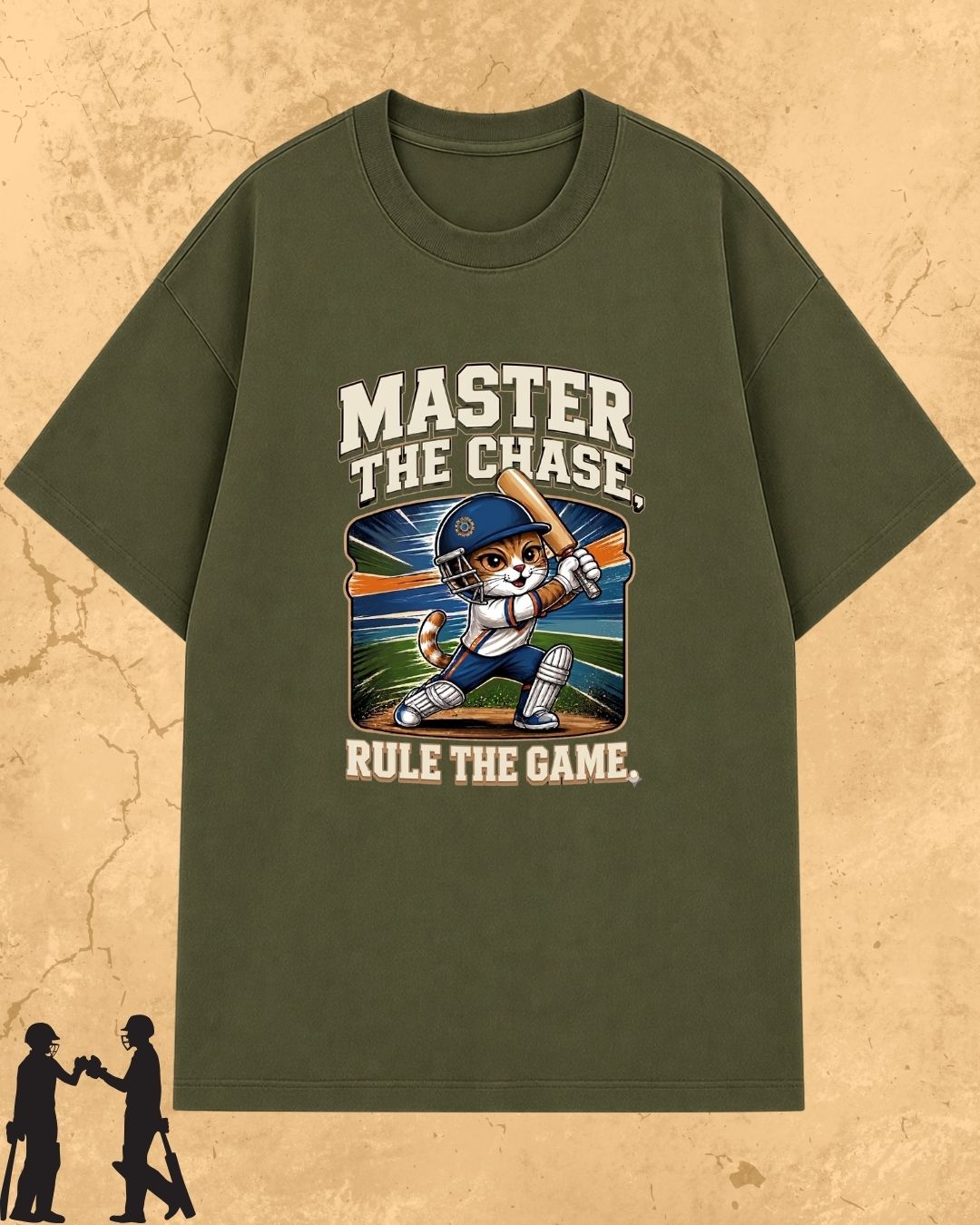 Meow Cricket Champion Cotton Tee