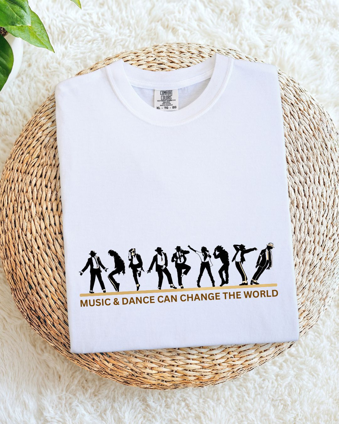White Michael Jackson Cotton Tee