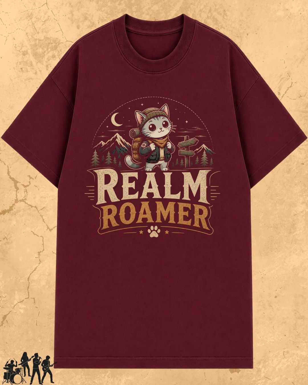 Meow Travel Mode Cotton Tshirt