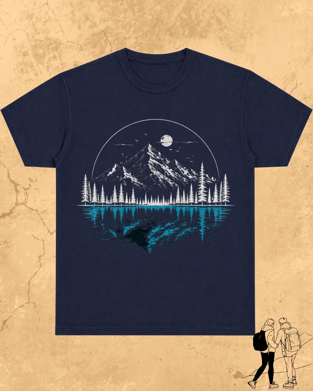 Mountain Reflection Cotton Tshirt