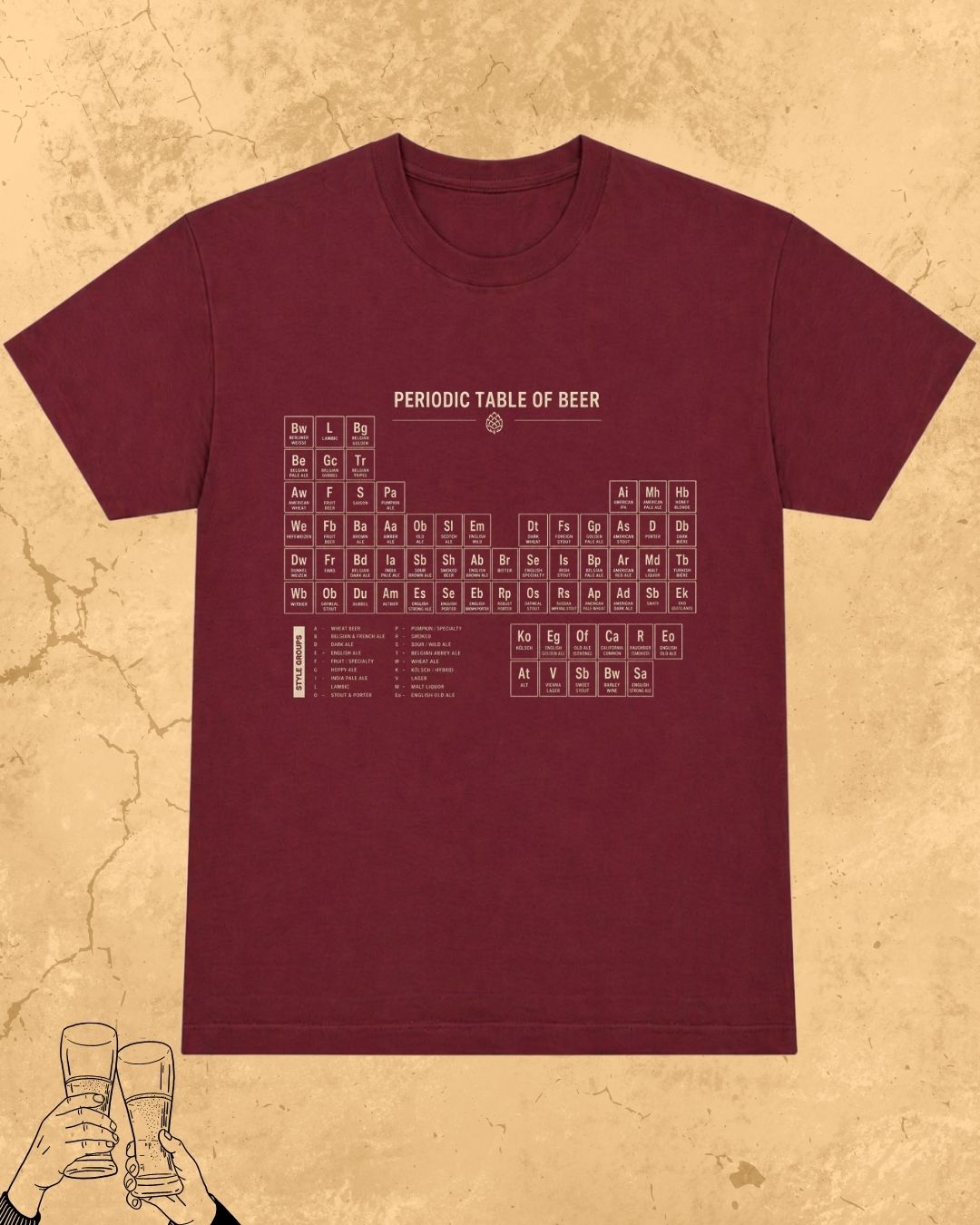 Beer Chemistry Pun Cotton Tshirt