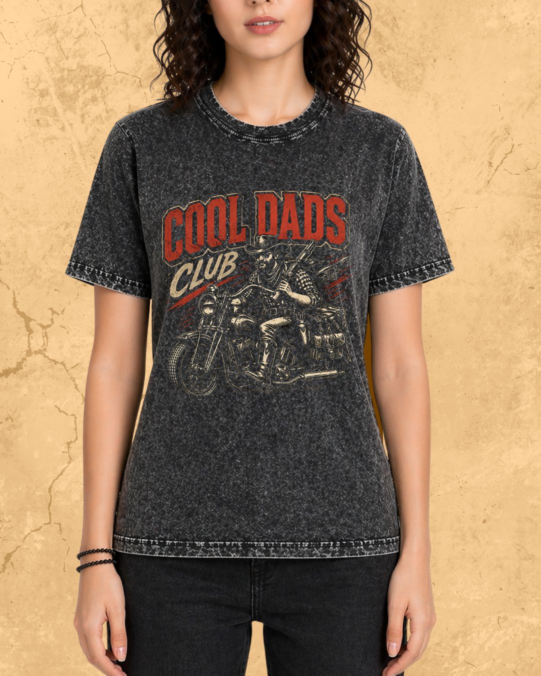 Vintage Cool Dad's Motorcycle Cotton Tshirt