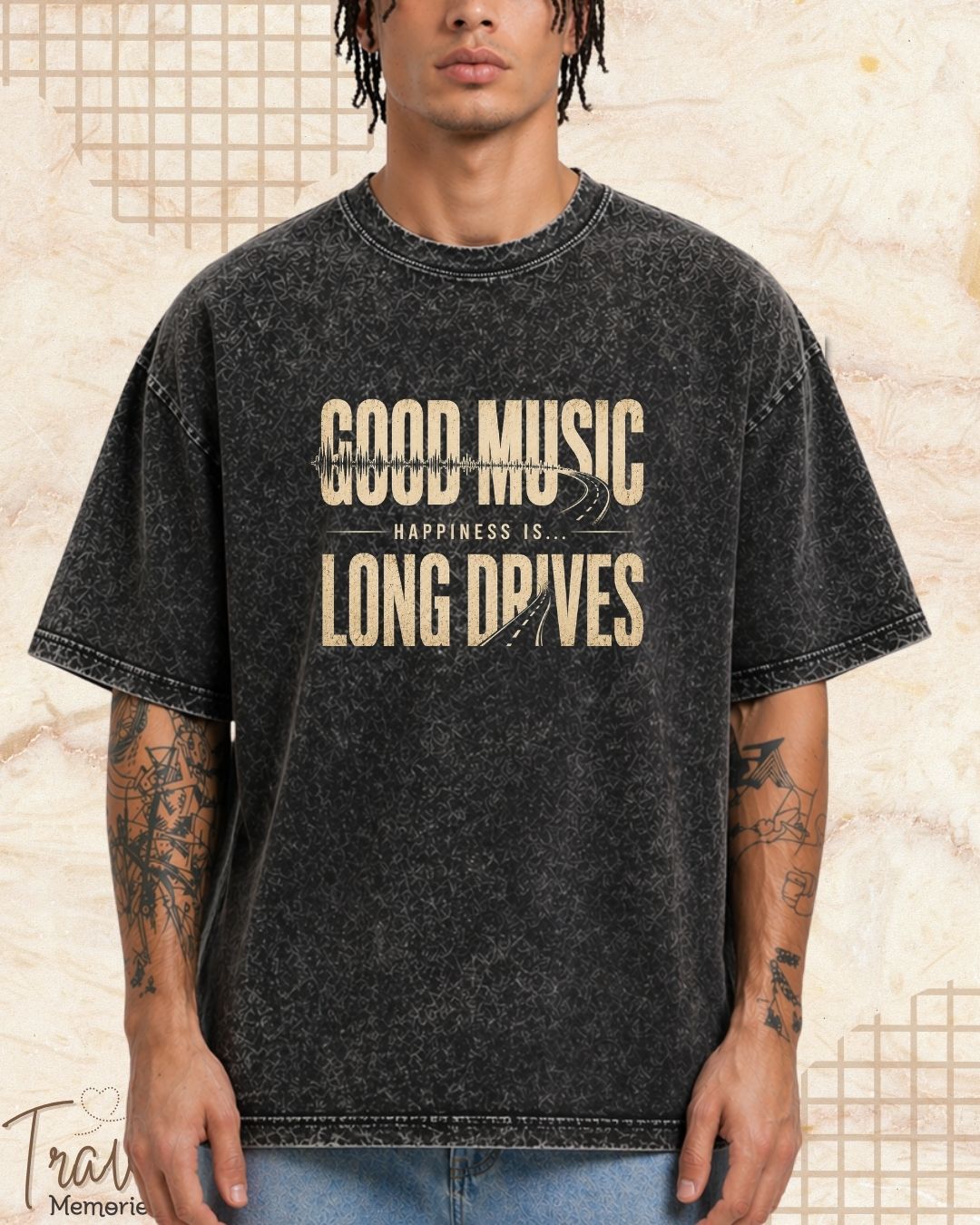 Happiness Is Travel Cotton Tshirt