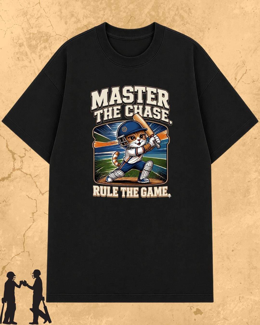 Meow Cricket Champion Cotton Tee