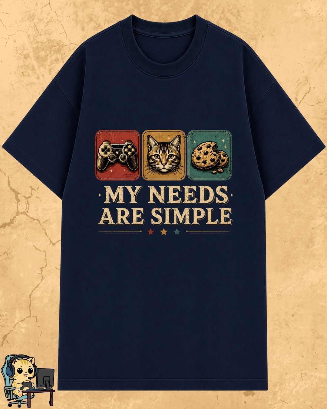 Purrfect Gamer Cotton Tshirt