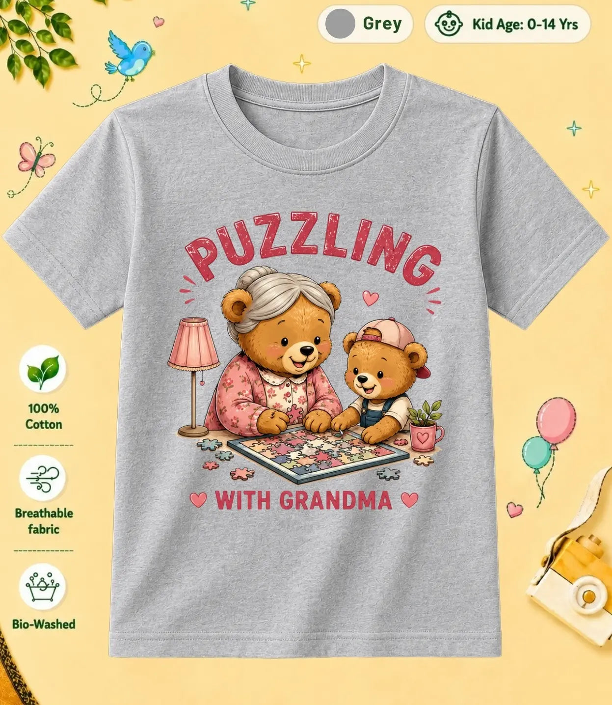 Grandpa & Grandma's Precious kids Cotton Tee