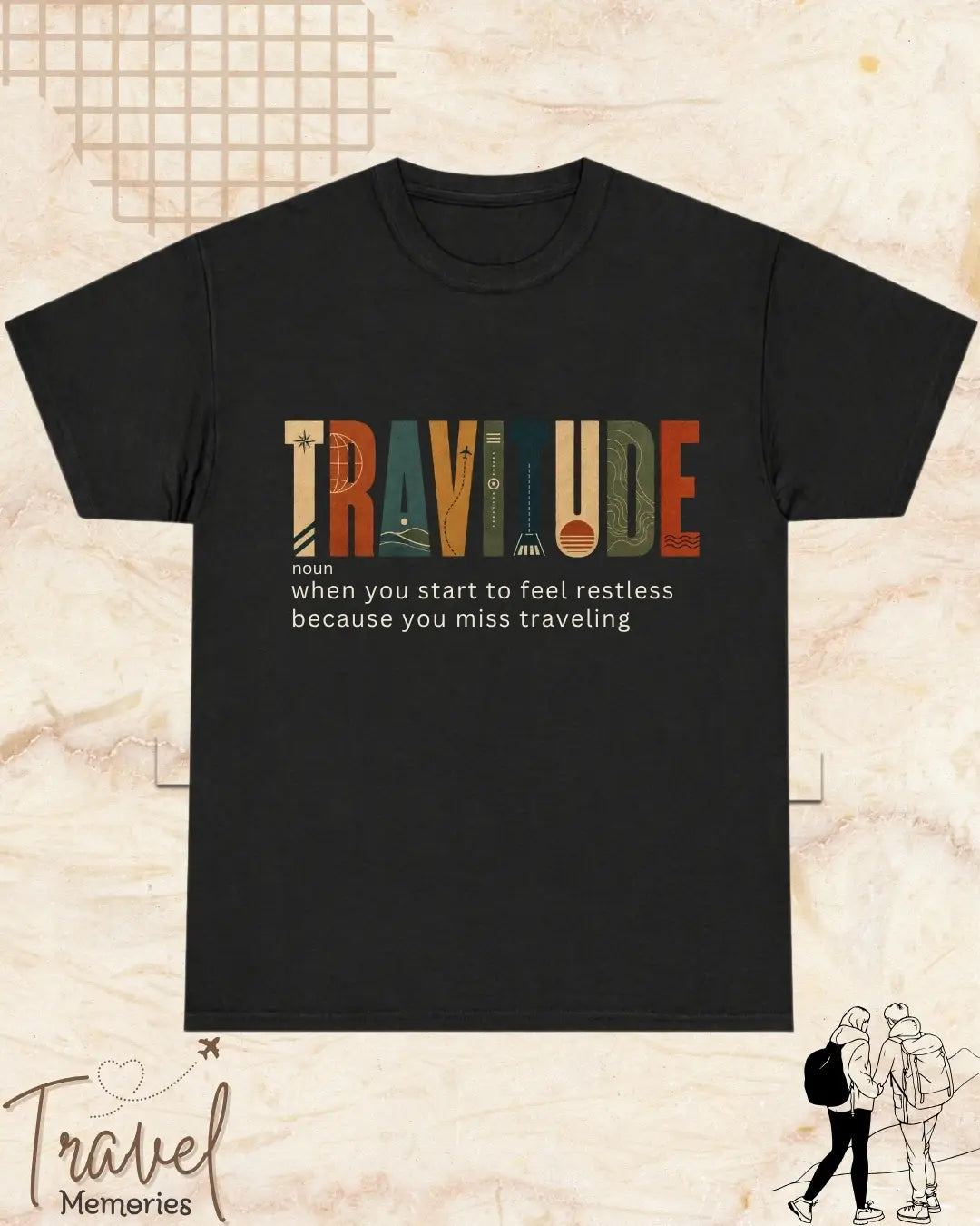 Travel Dictionary Cotton Tshirt