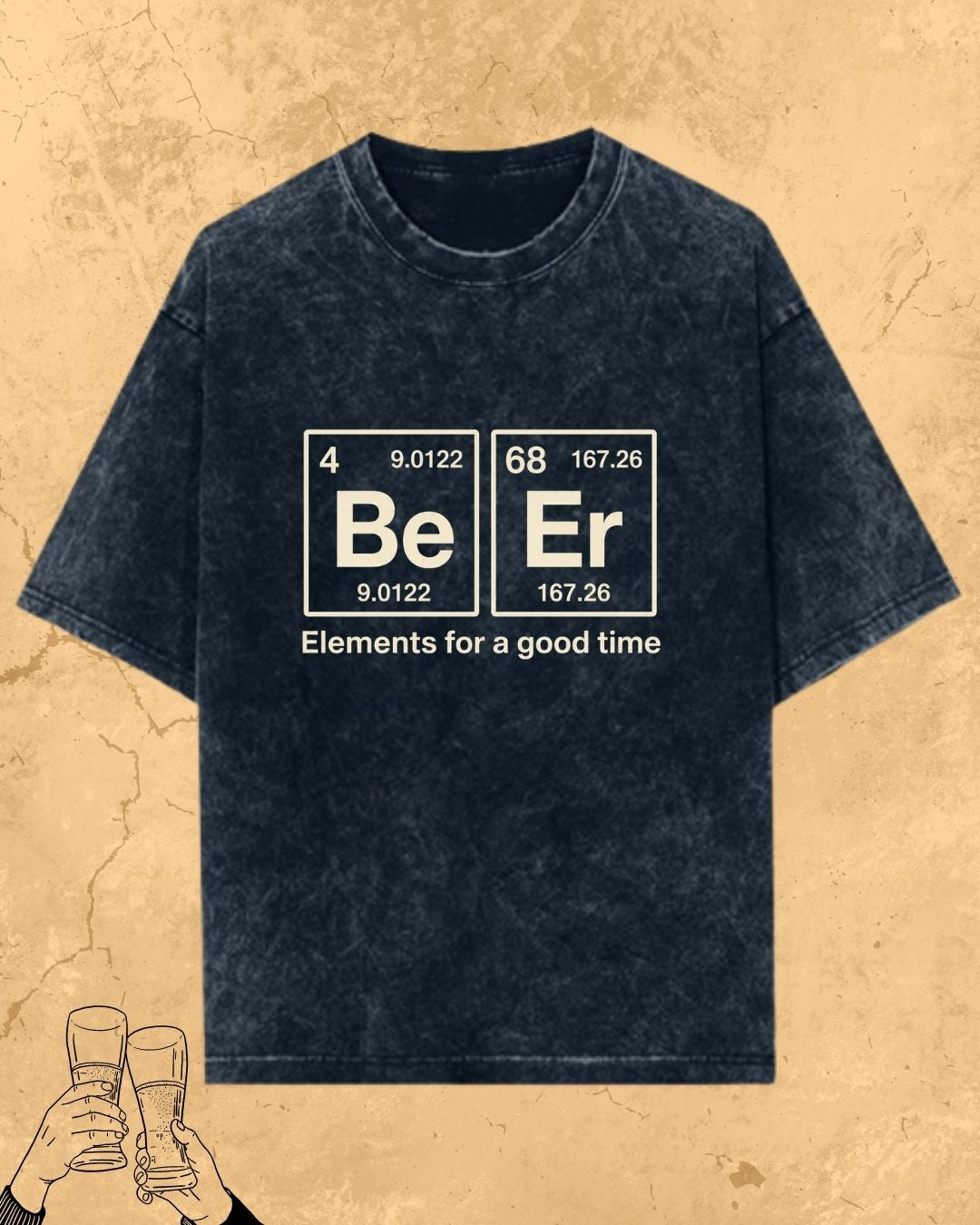 Beer Chemistry Pun Cotton Tshirt