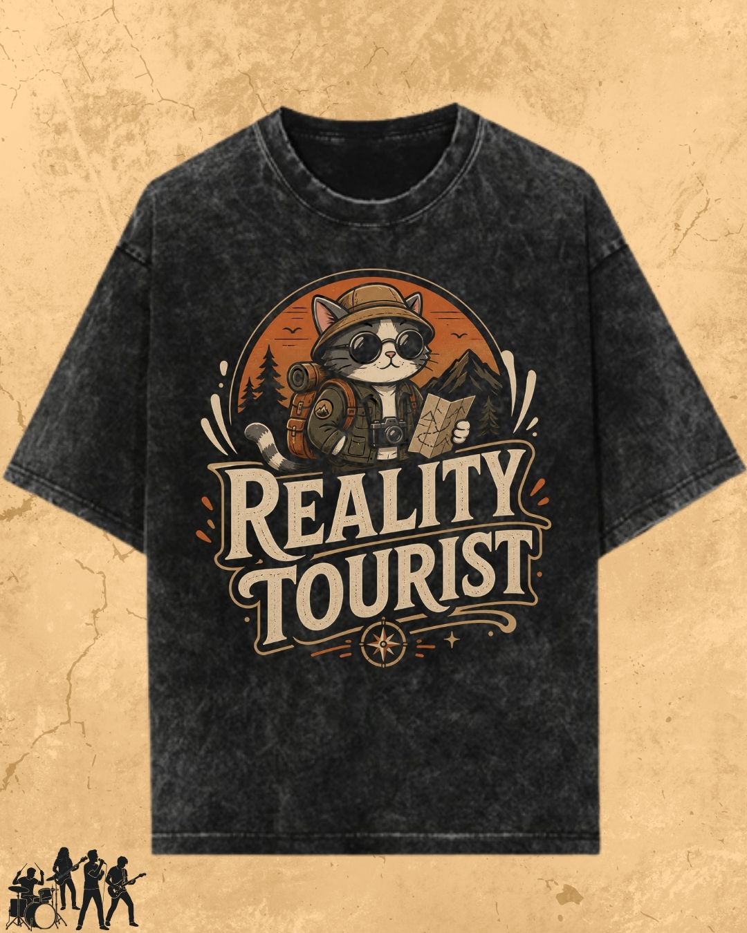 Meow Travel Mode Cotton Tshirt