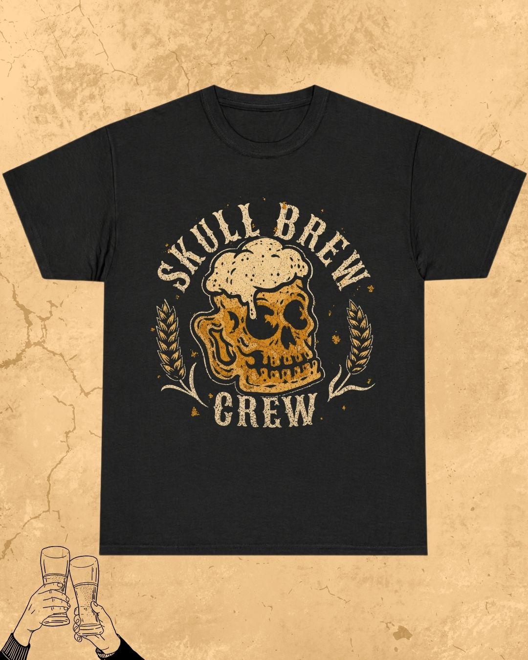 Skull Beer Party T-Shirt