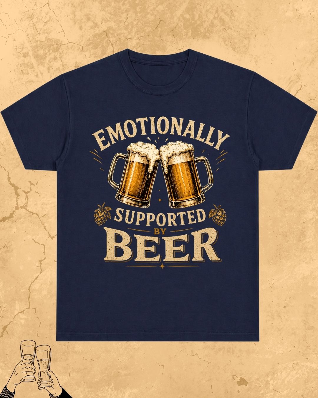 Beer Bond Statement Cotton T-Shirt