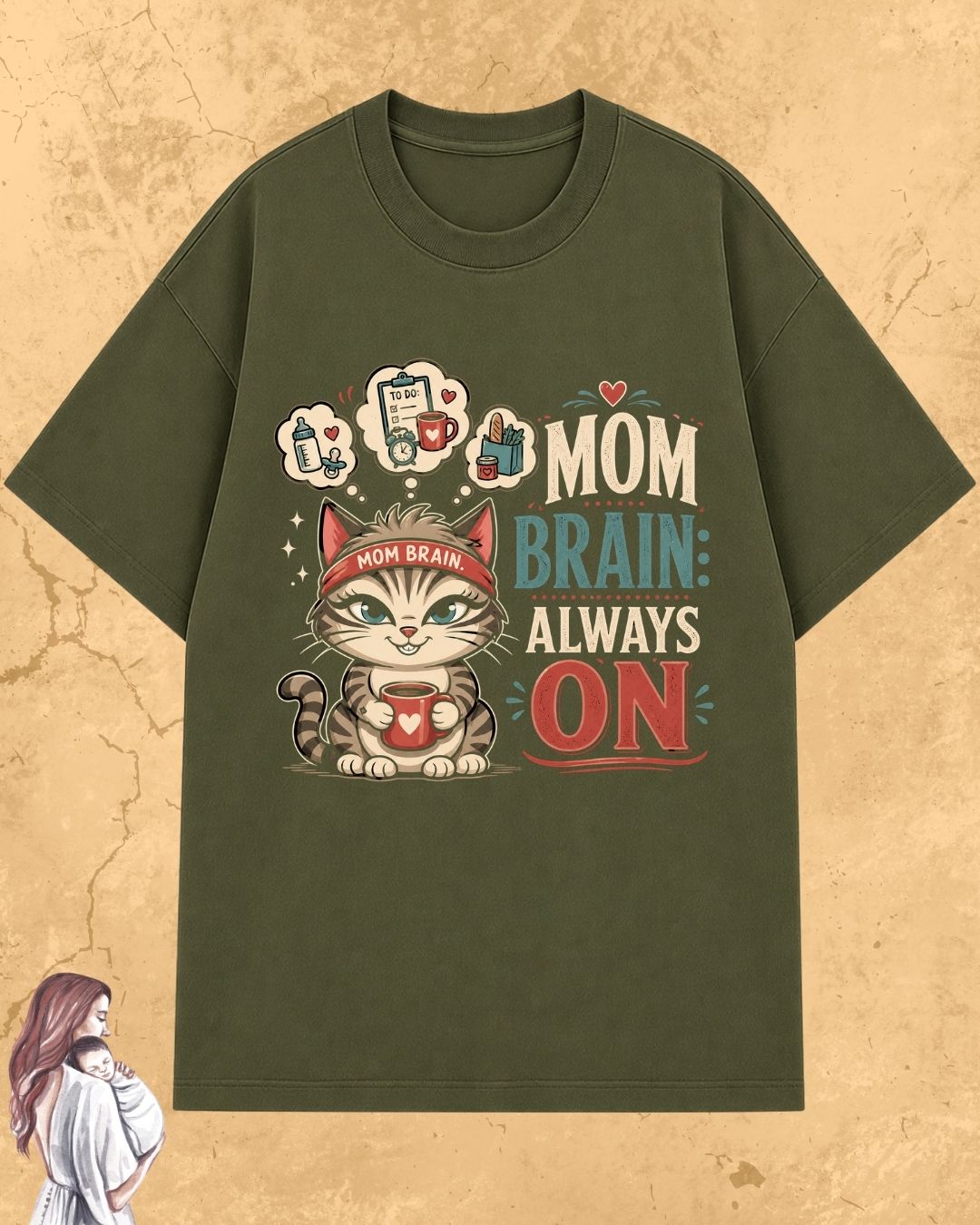 Purr Mom Cotton Tshirt
