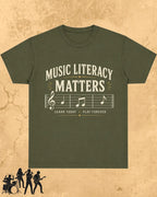Music Literacy Matters Cotton T-Shirt