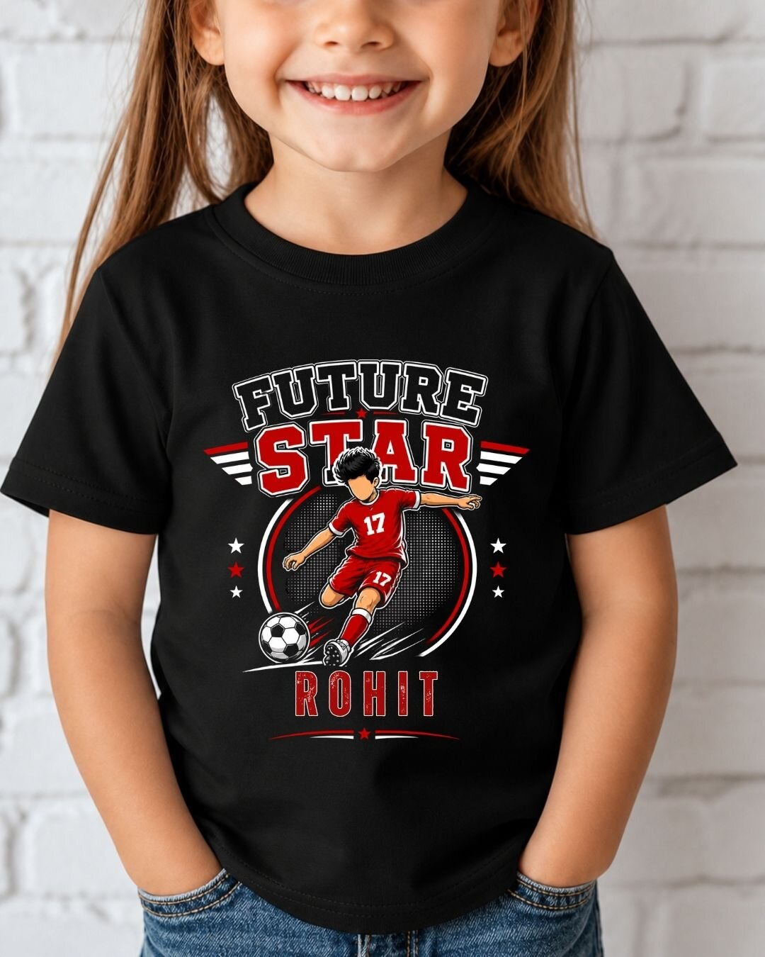 Future Sport Star Custom Kid's Cotton Tee