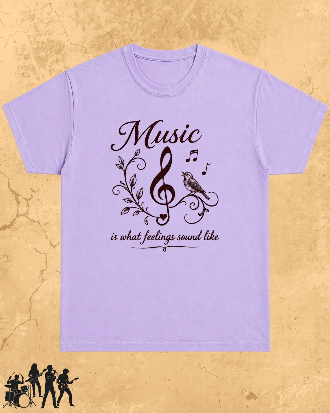 White Music Is What Feelings Sound Like Cotton Tshirt