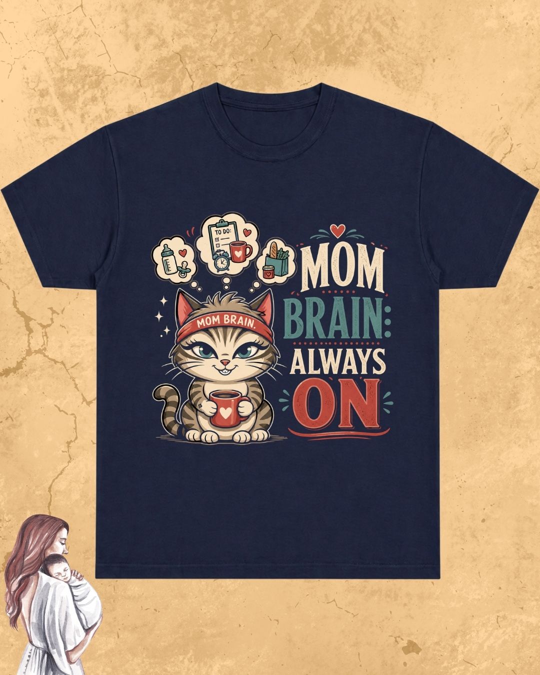 Purr Mom Cotton Tshirt