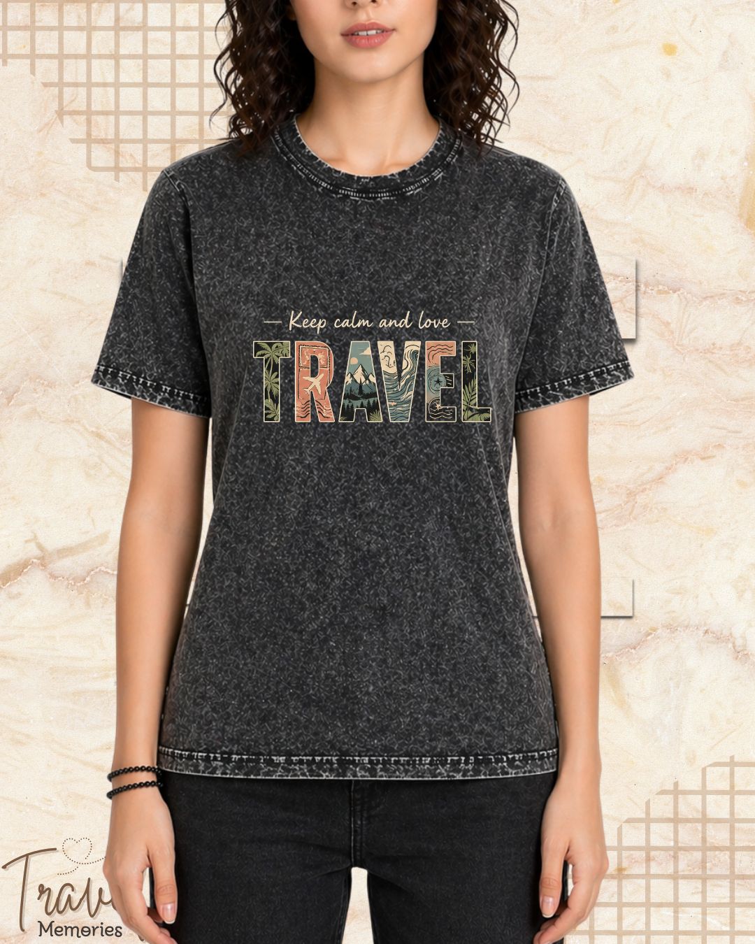 WanderScape Travel Cotton Tshirt