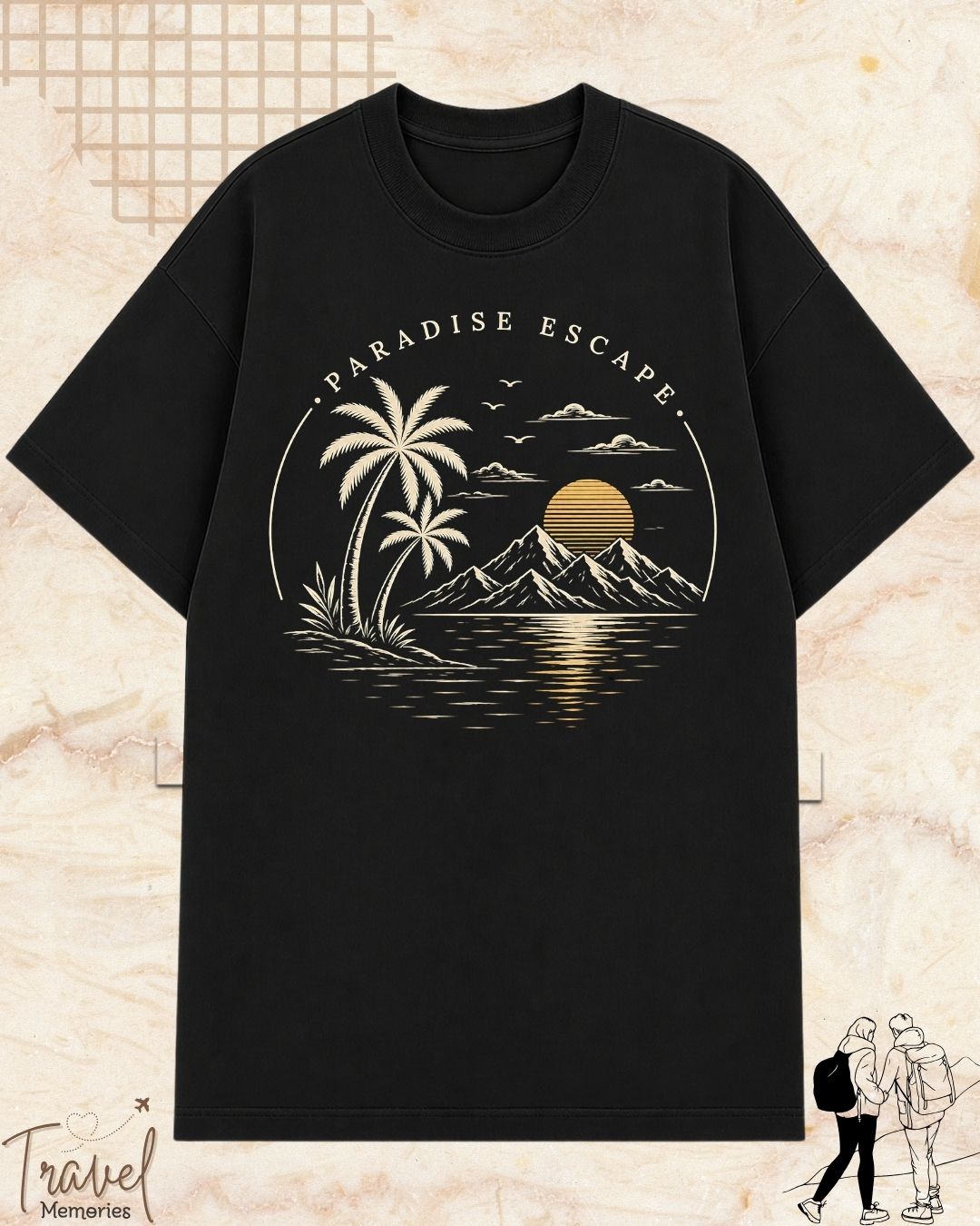 Scenic Route Vintage Adventure Cotton Tshirt