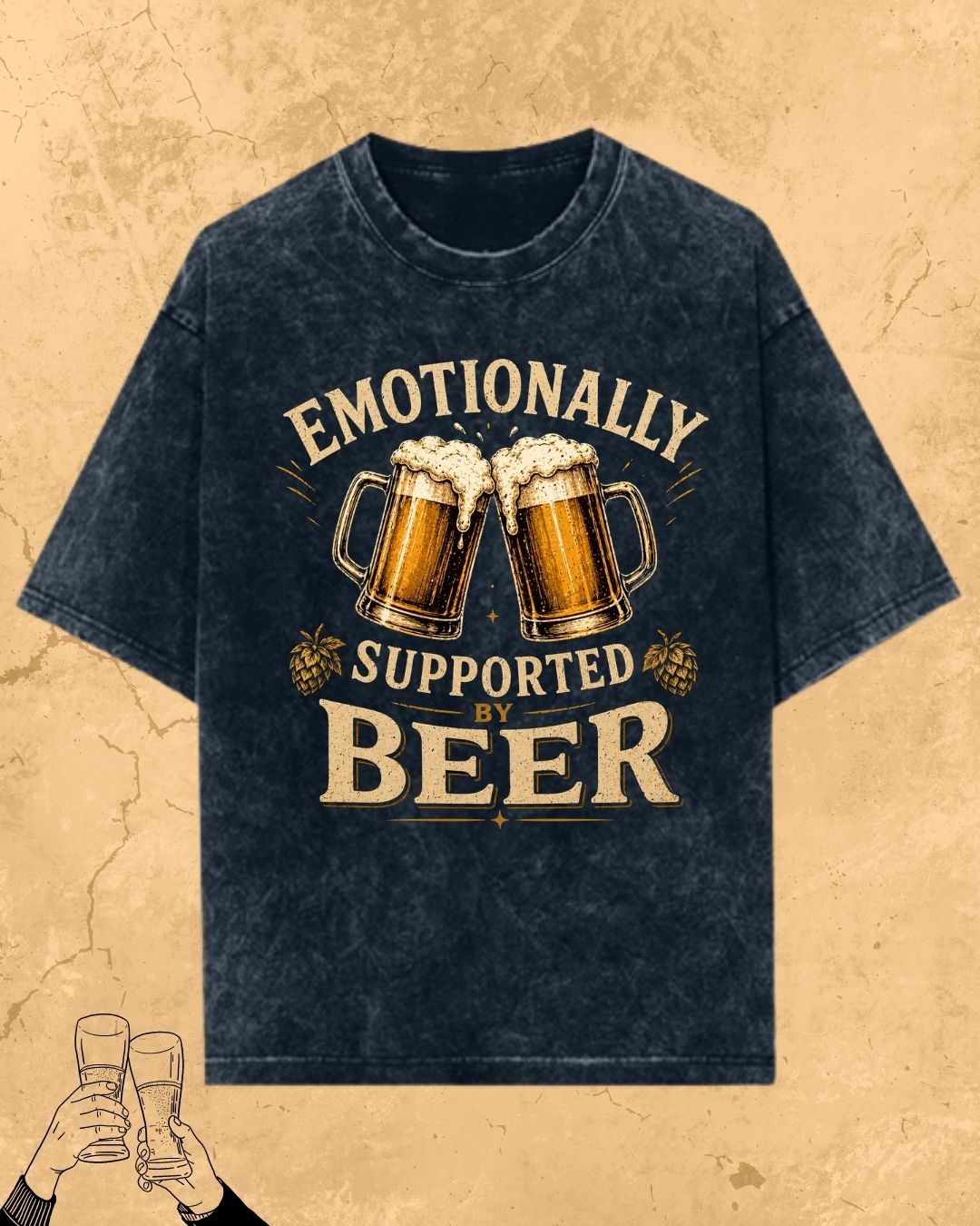 Beer Bond Statement Cotton T-Shirt