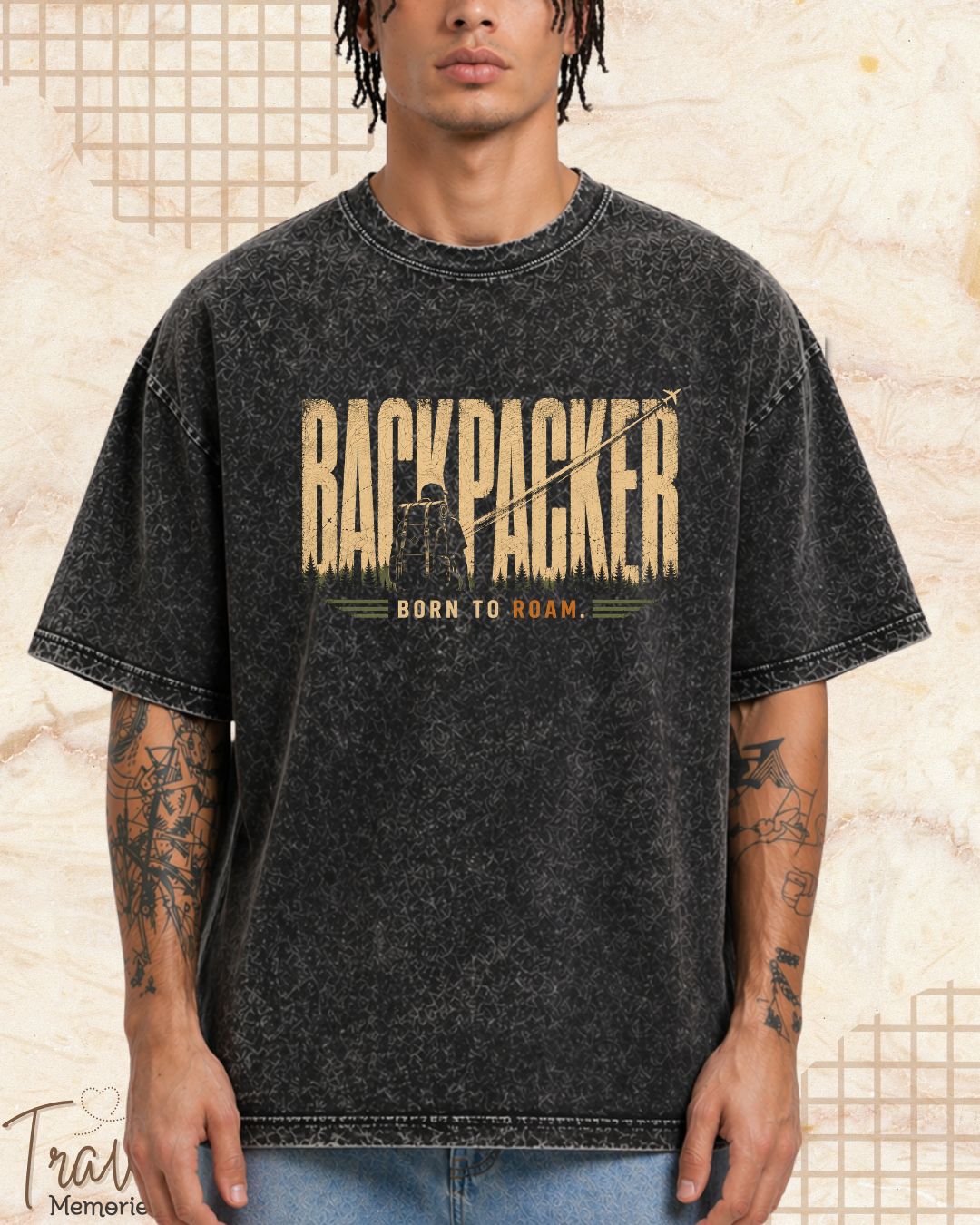 Vintage Travel Vibes Cotton Tshirt