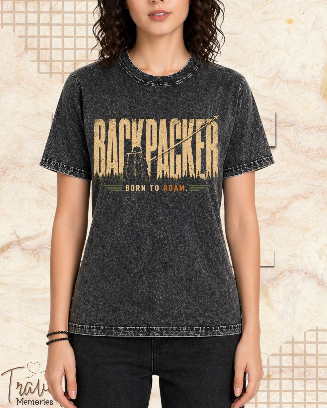 Vintage Travel Vibes Cotton Tshirt