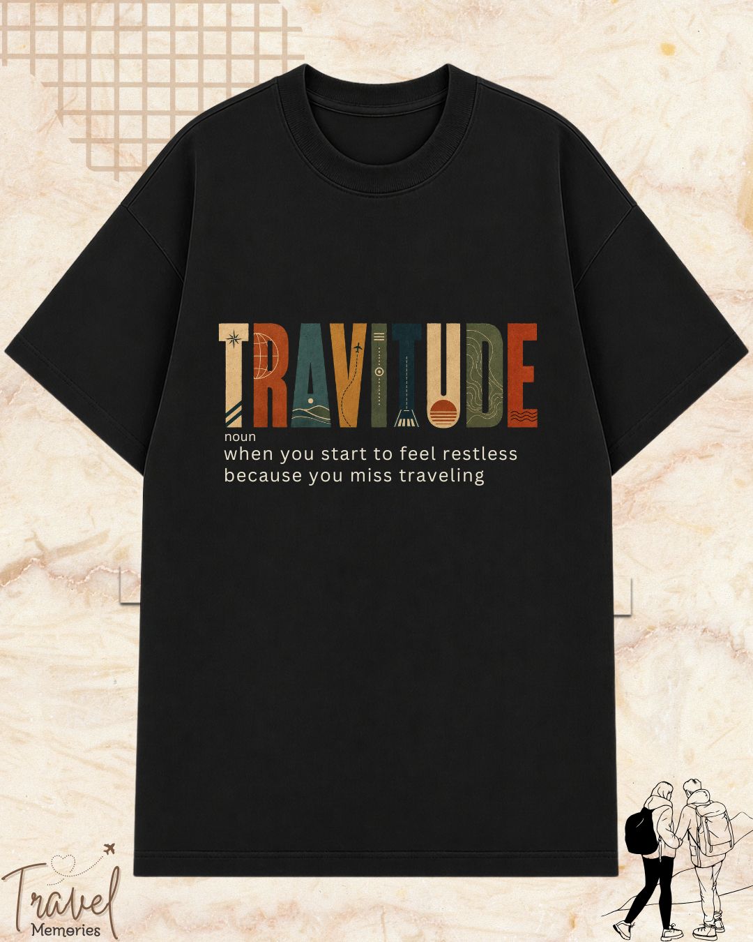 Travel Dictionary Cotton Tshirt