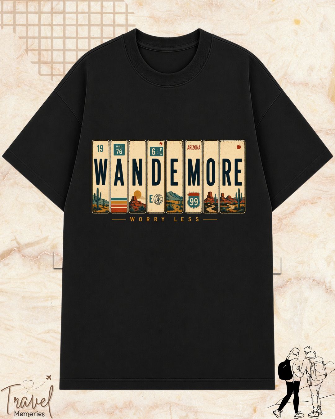 Roadtrip Travel Cotton Tshirt