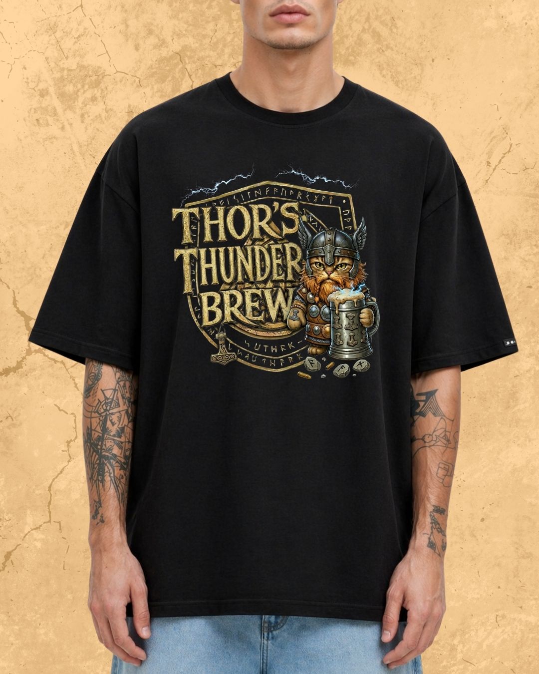 Mythic Beer Warrior Cotton T-Shirt