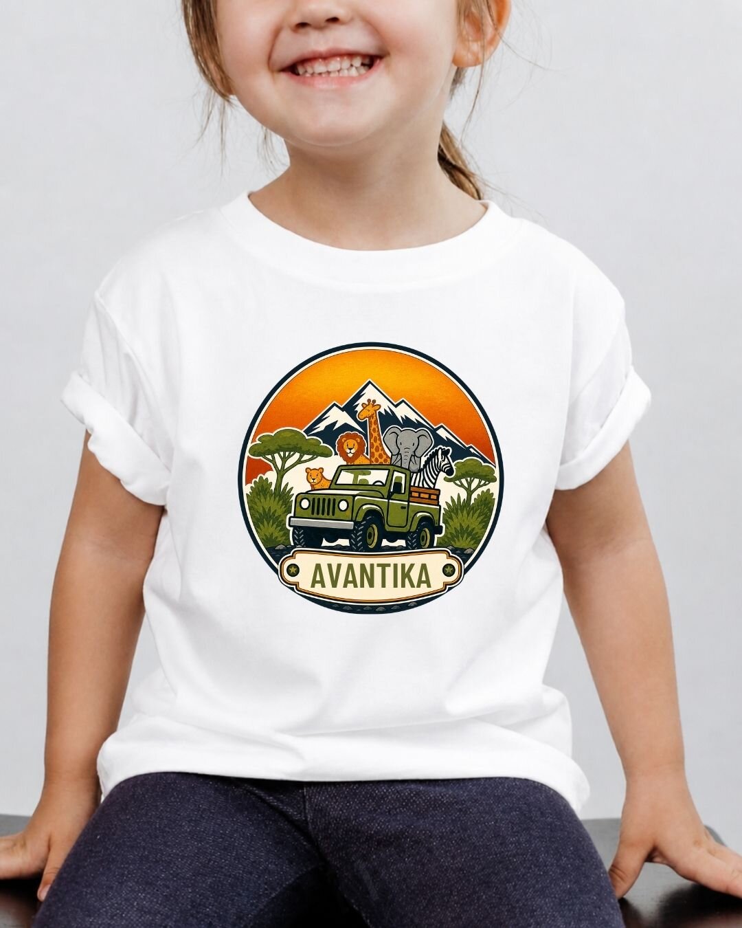 Vintage Adventure Custom Kid Cotton Tee