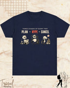 Three Stages of Every Trip Travel Cotton Tshirt Part 1