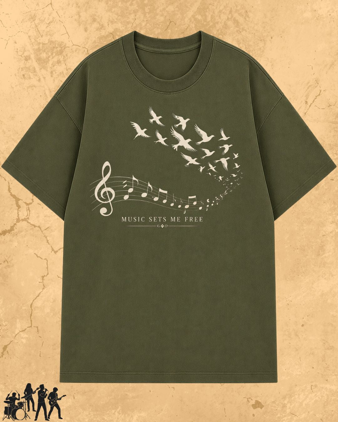 Music Freedom Cotton Tshirt
