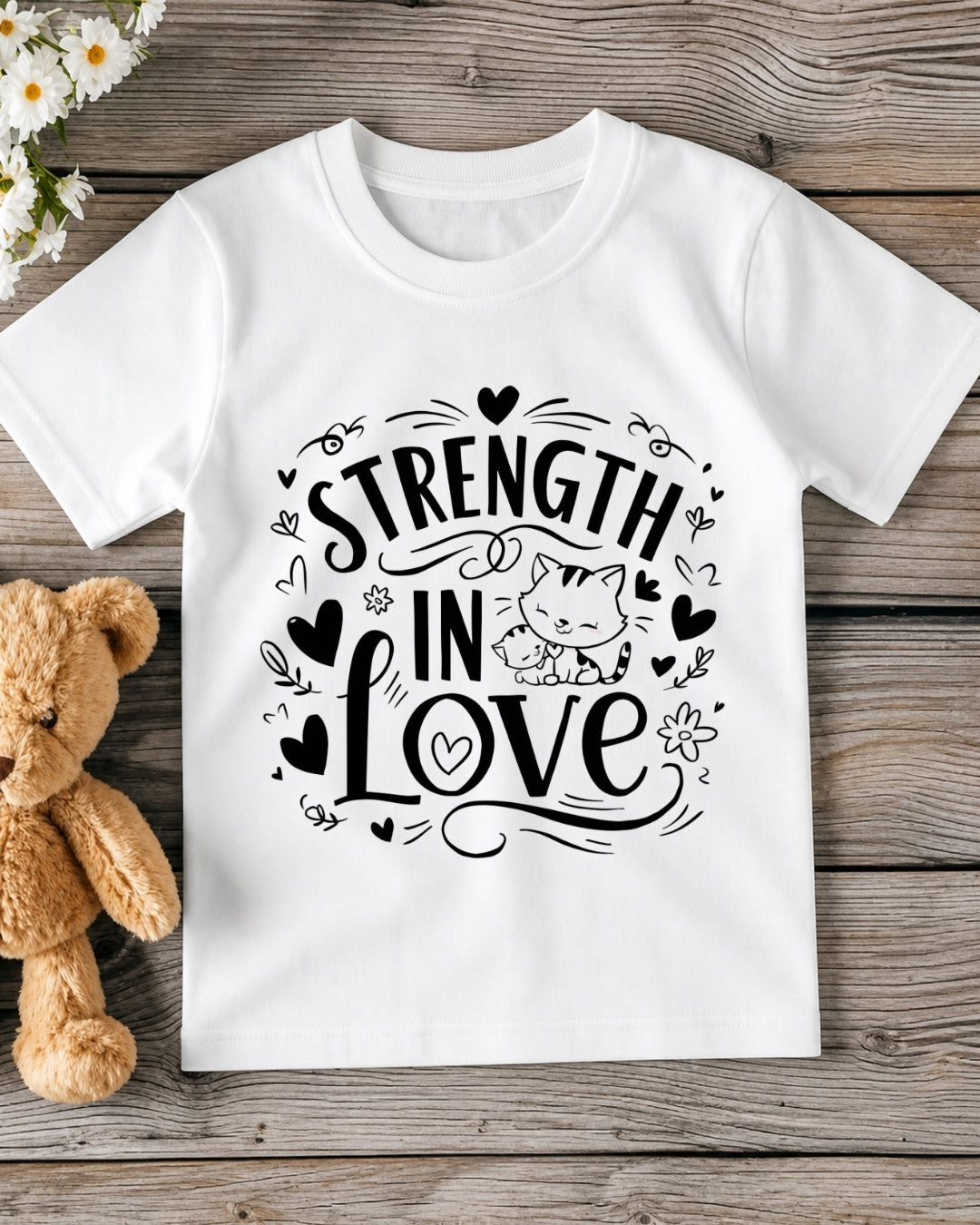 Strength In Love Kid Cotton Tshirt