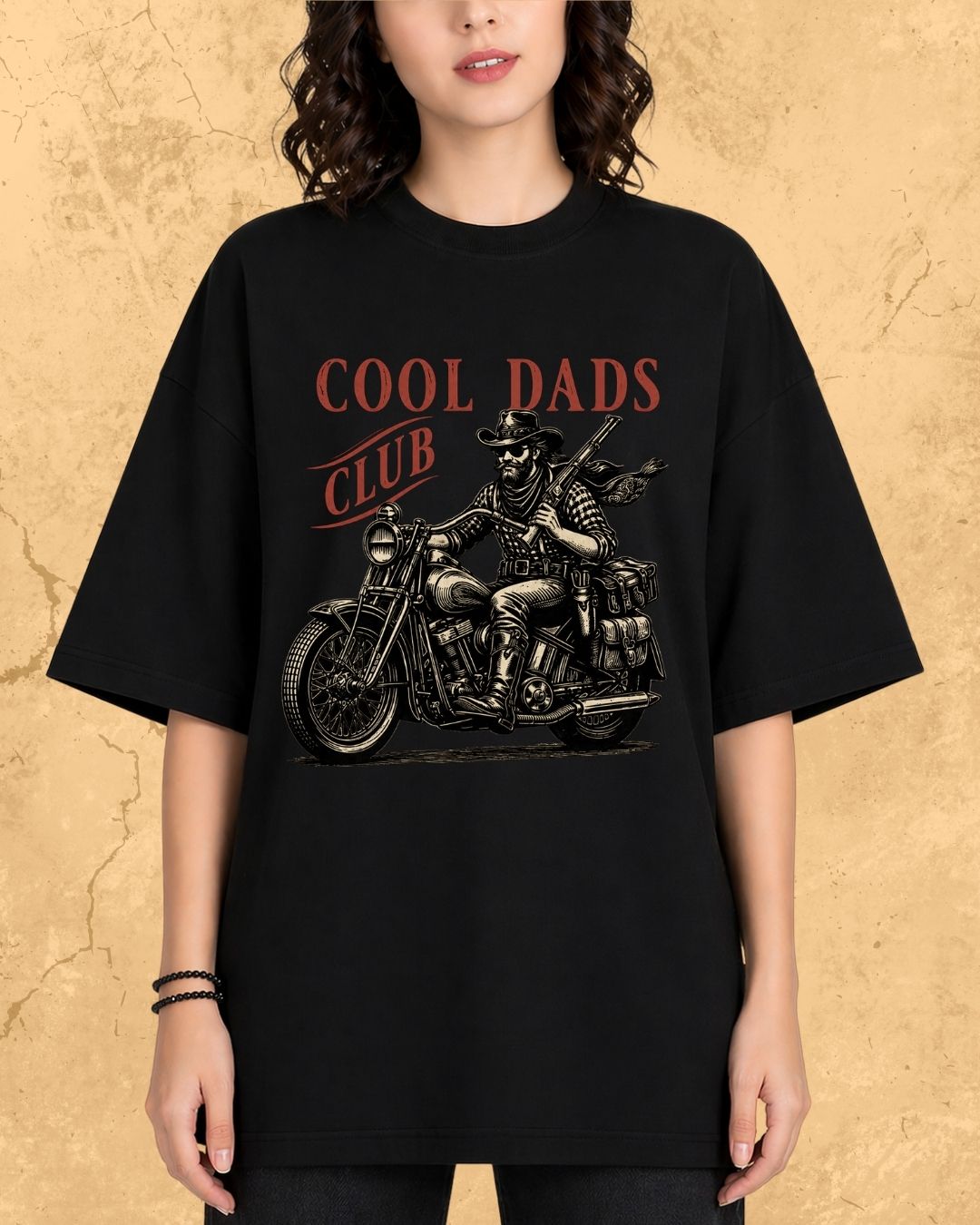 Vintage Cool Dad's Motorcycle Cotton Tshirt
