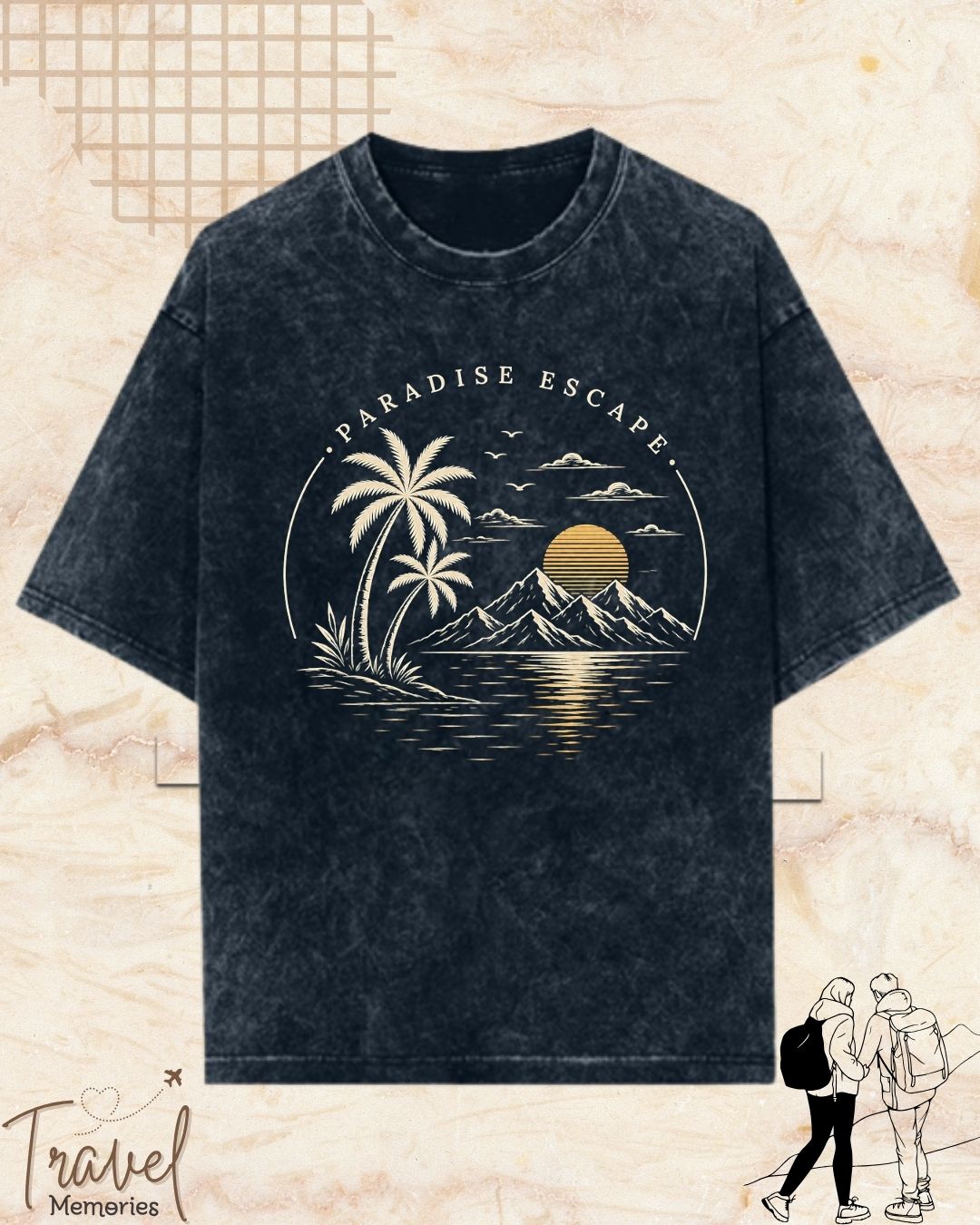 Scenic Route Vintage Adventure Cotton Tshirt