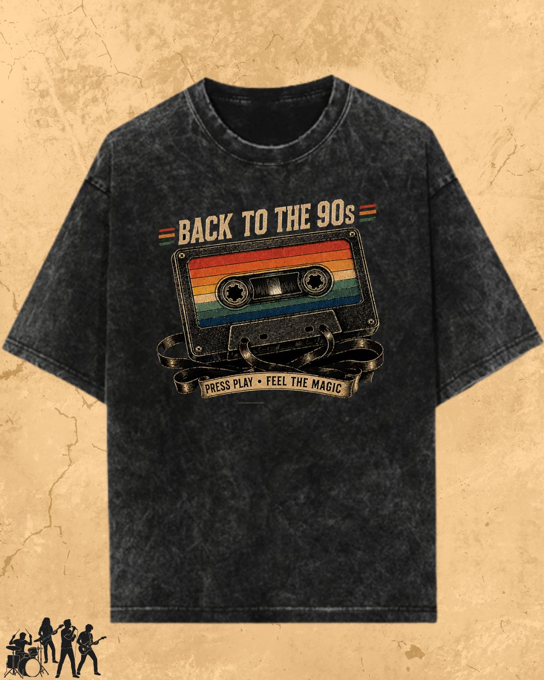 Retro Cassette Music Cotton Tshirt