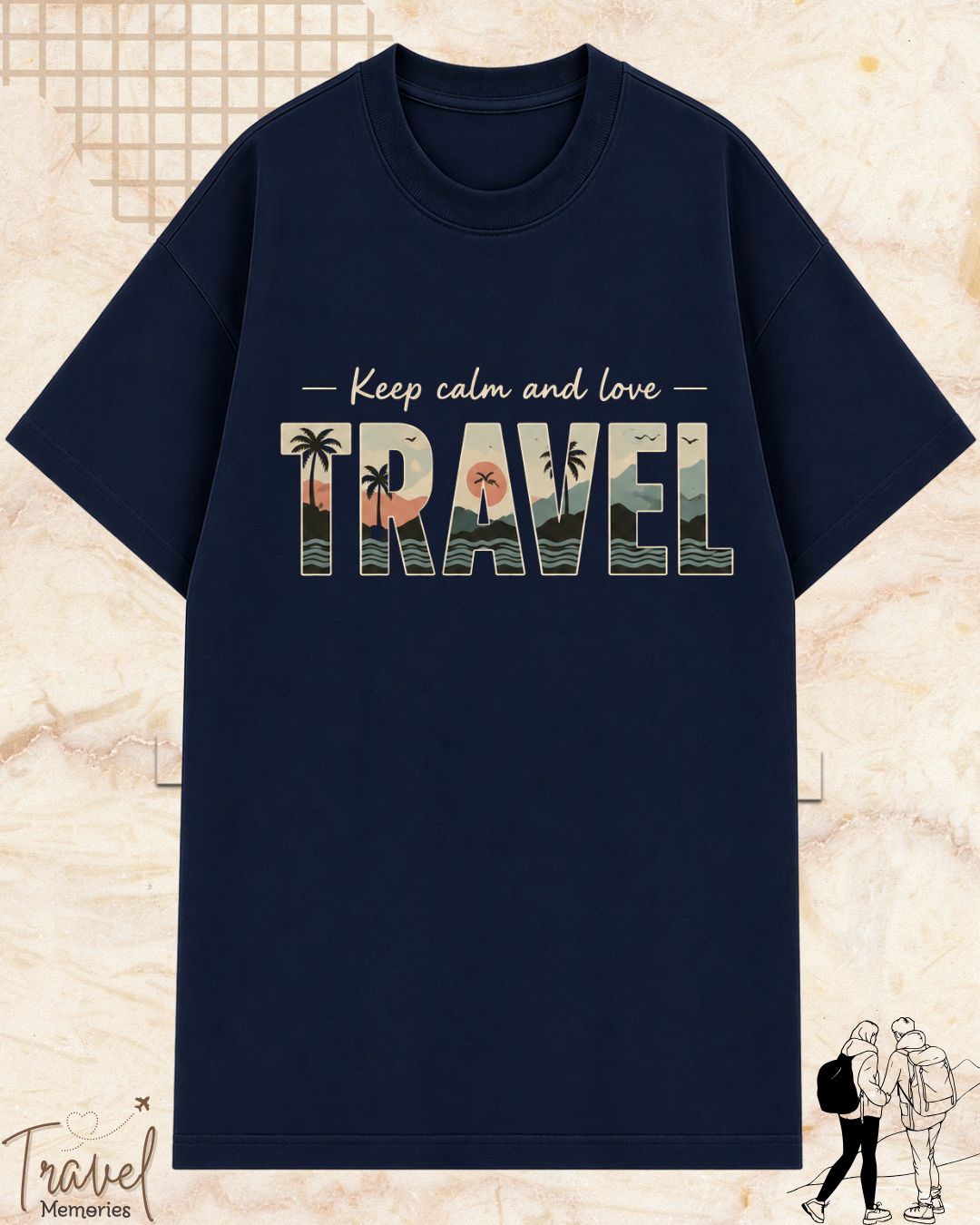 WanderScape Travel Cotton Tshirt