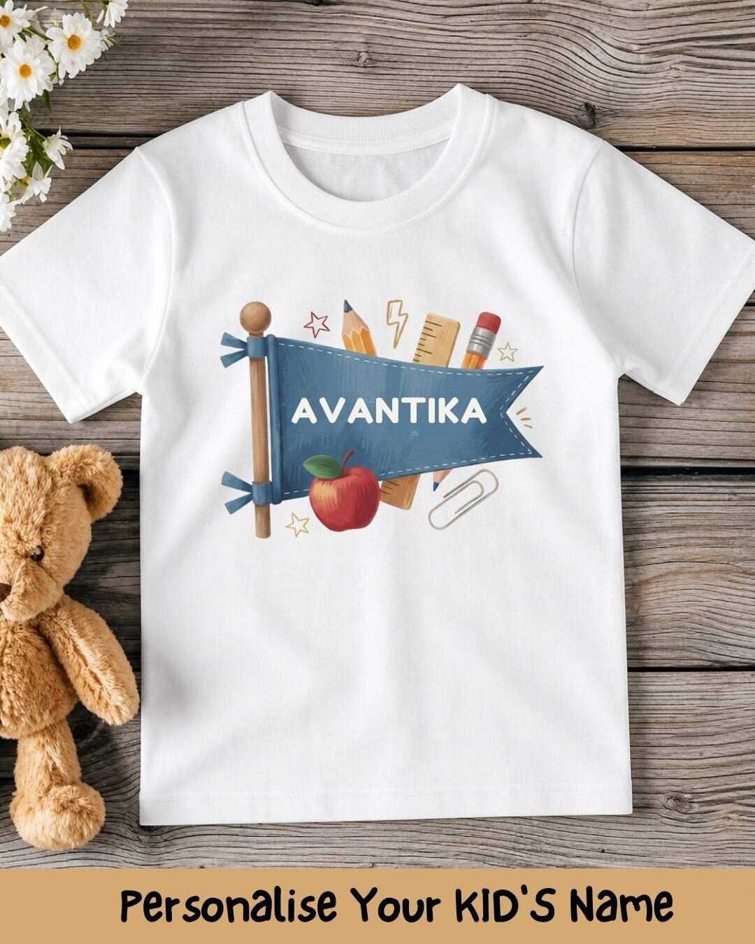 Back To School Custom Kid Cotton Tee