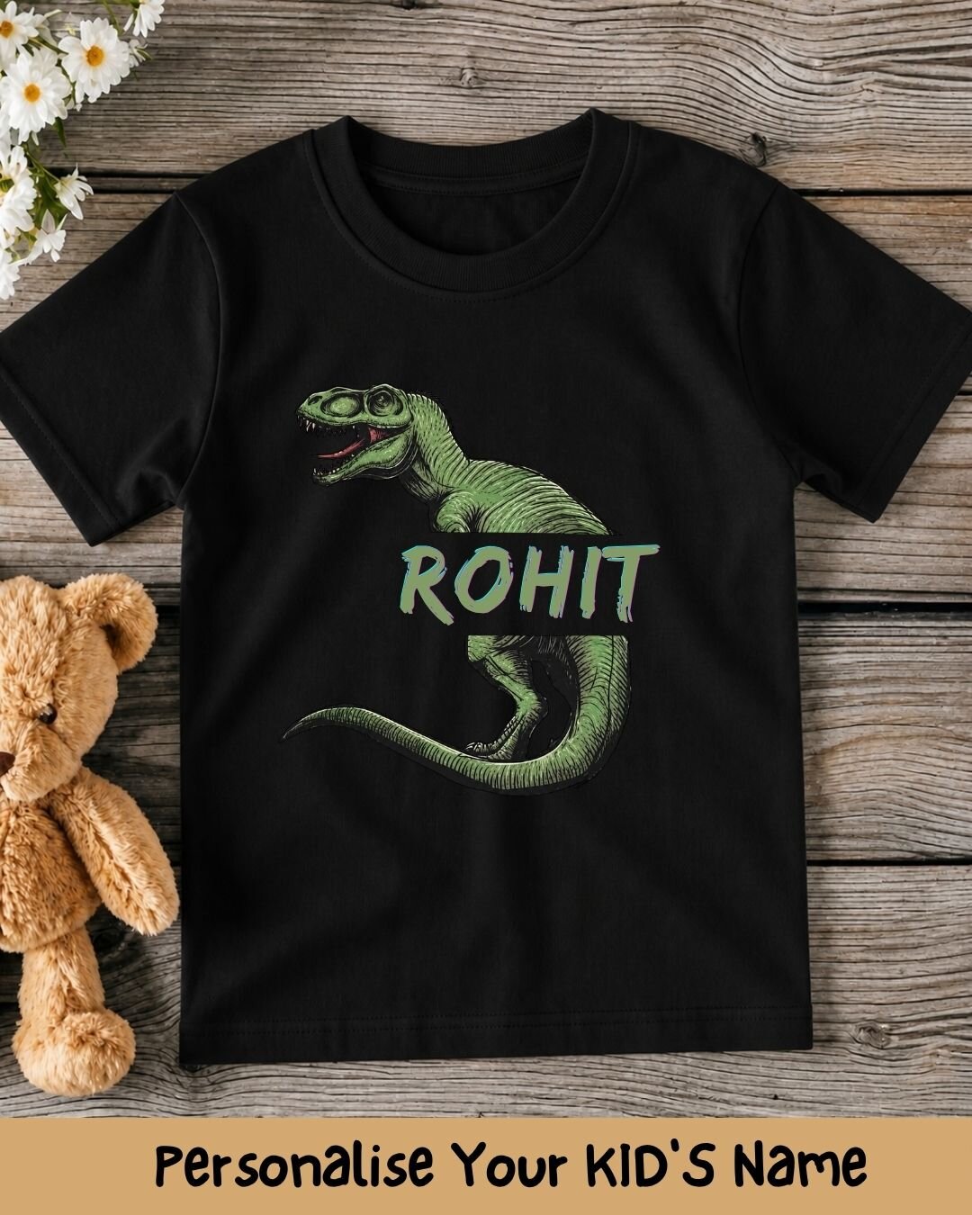 Dinosaur Custom Kid's Cotton Tee