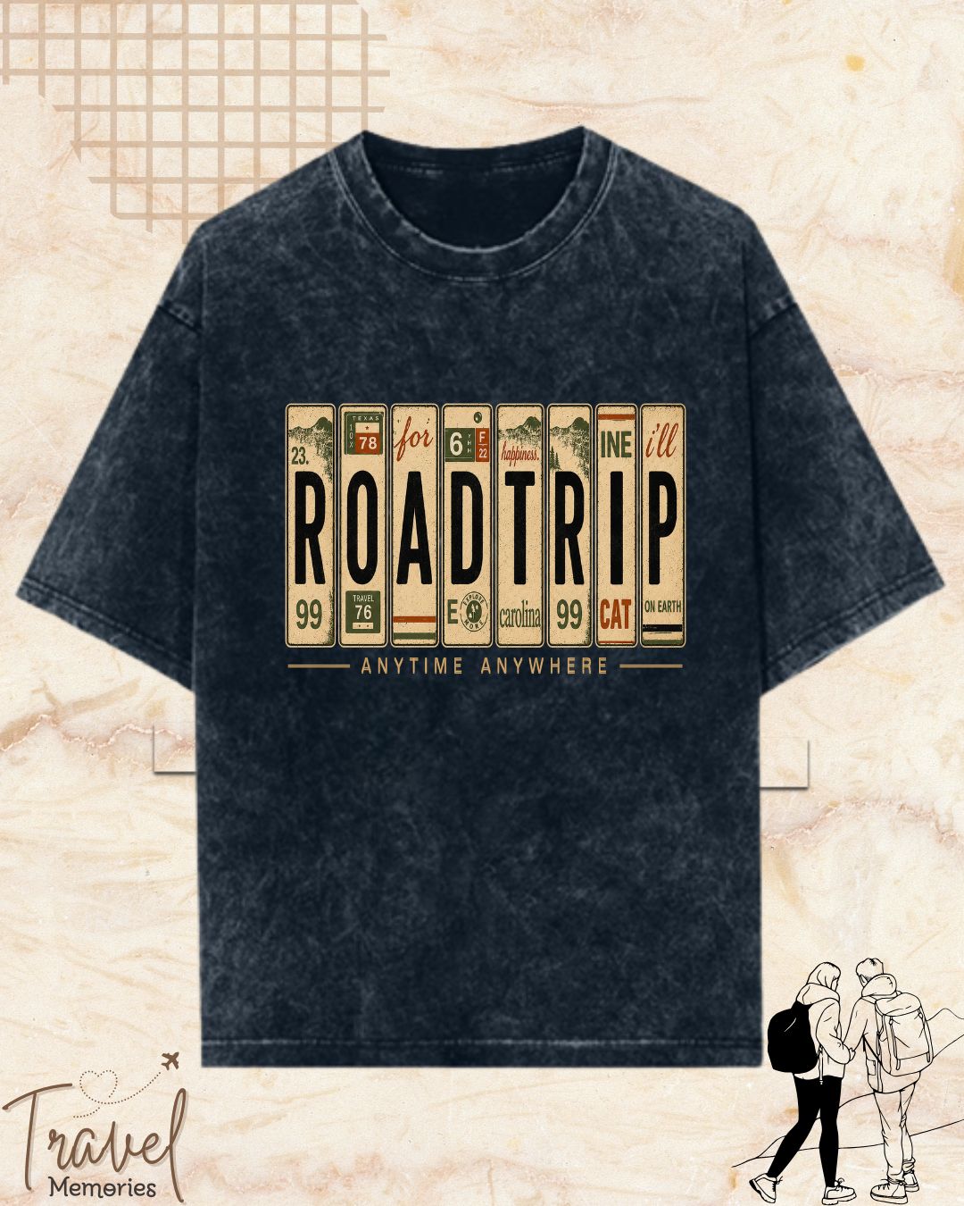 Roadtrip Travel Cotton Tshirt