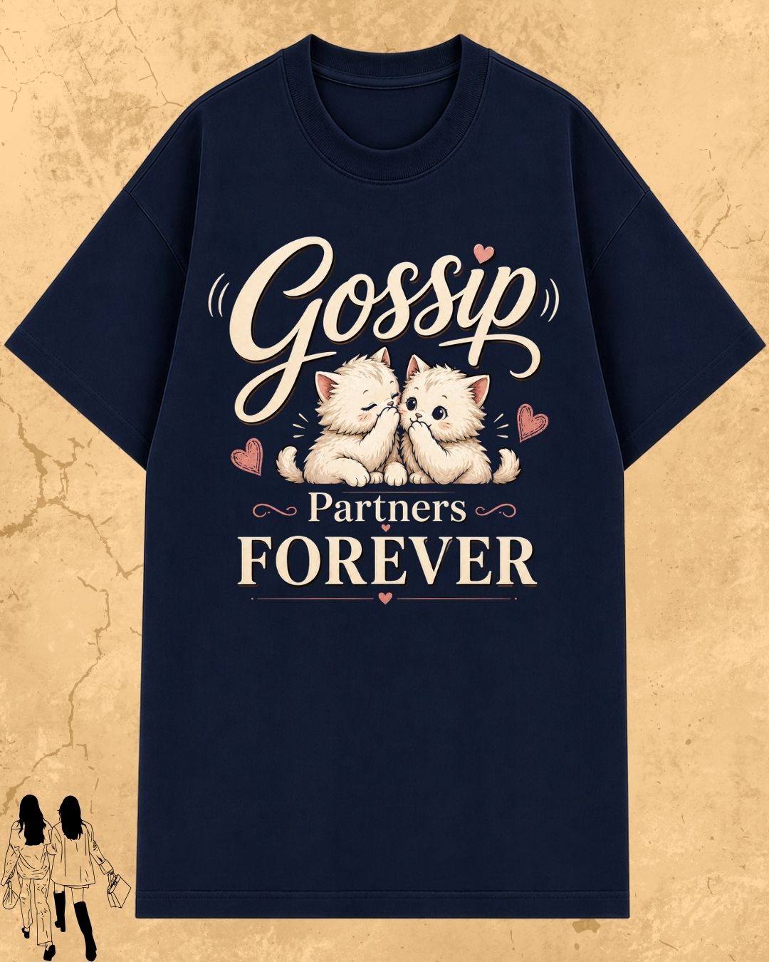 Meow Besties Cotton Tshirt