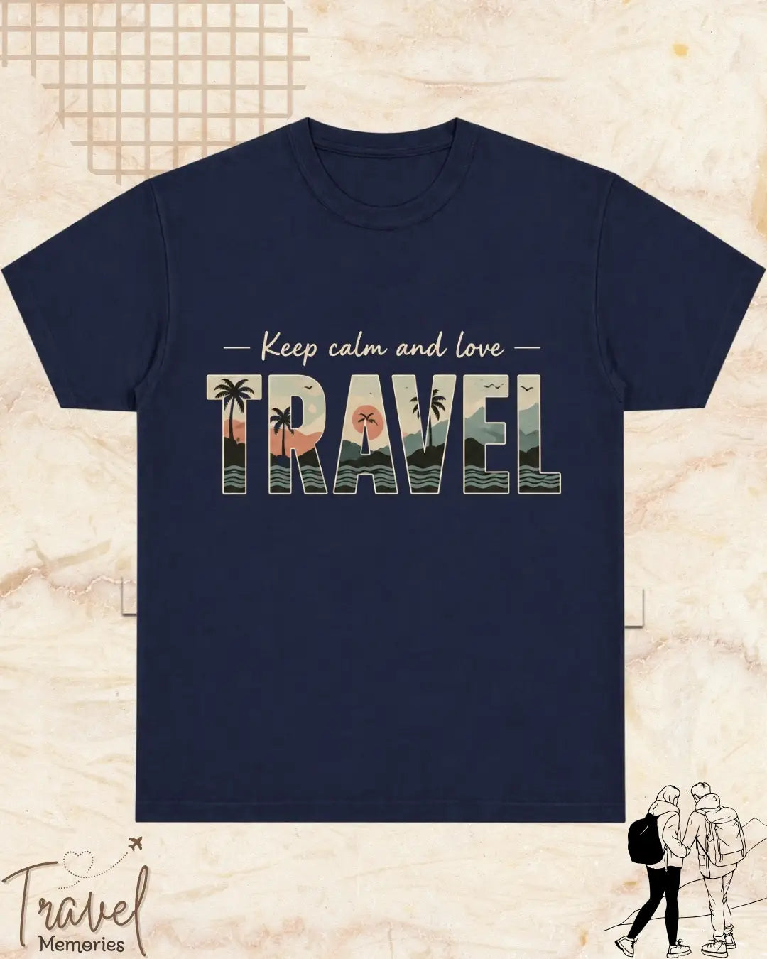 WanderScape Travel Cotton Tshirt