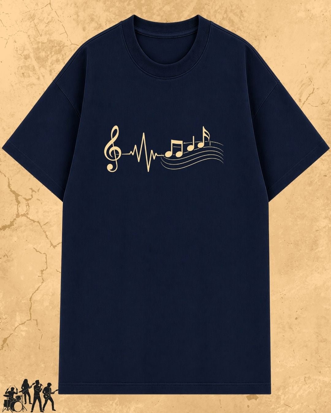 Minimal Music Vibe Cotton Tshirt