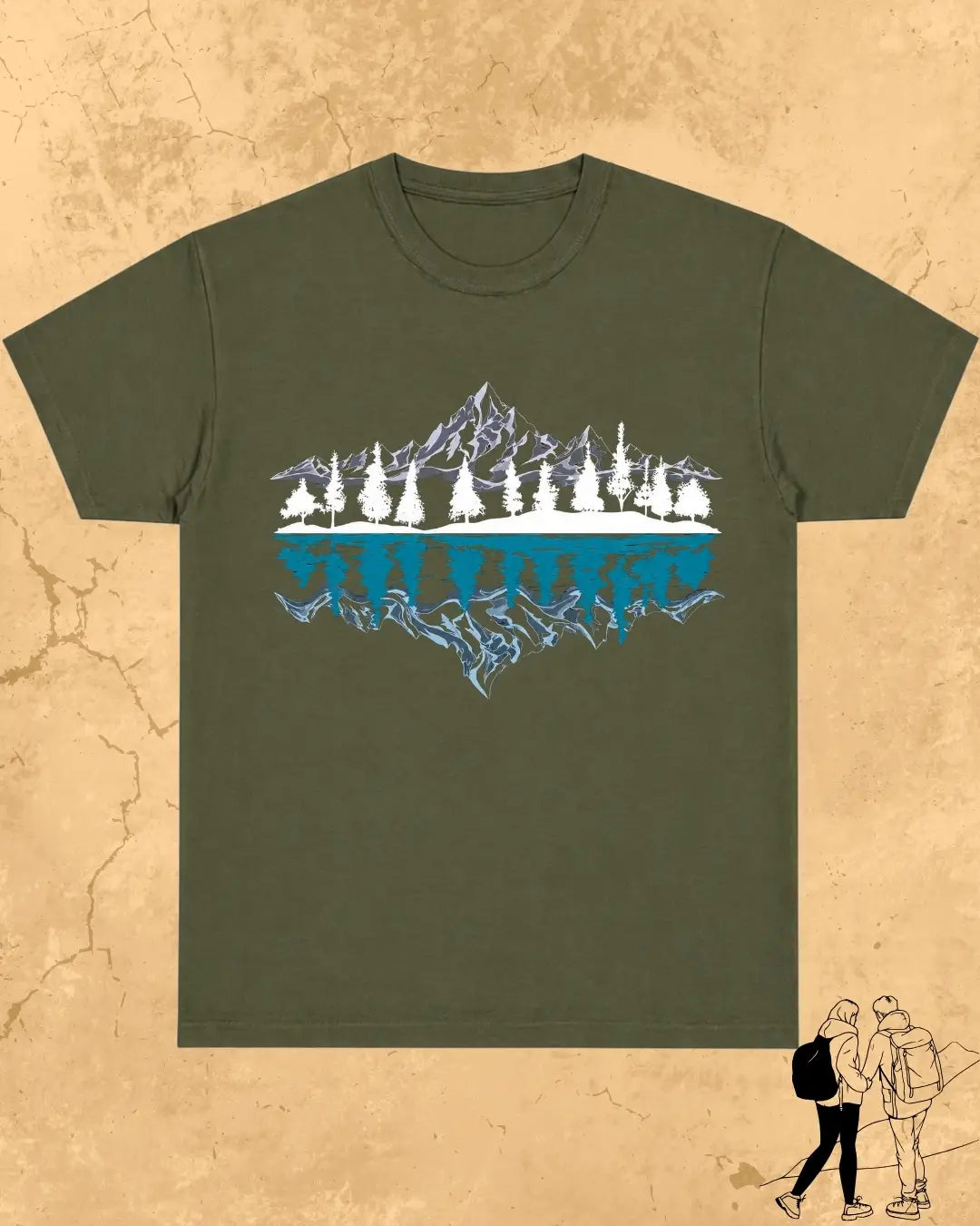 Mountain Reflection Cotton Tshirt
