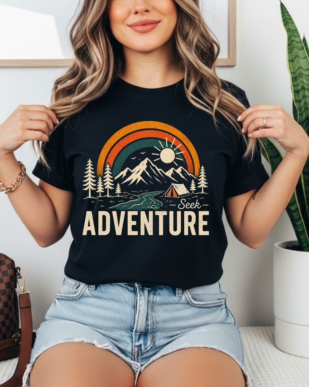 Scenic Route Vintage Adventure Cotton Tshirt