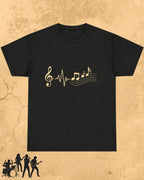 Minimal Music Vibe Cotton Tshirt