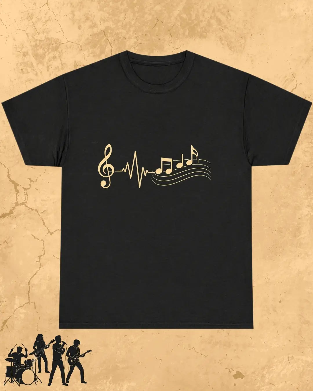 Minimal Music Vibe Cotton Tshirt